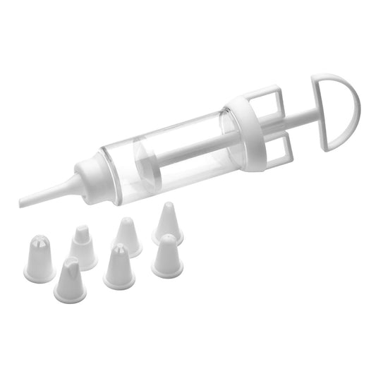 White And Clear Plastic Cake Decorating Set