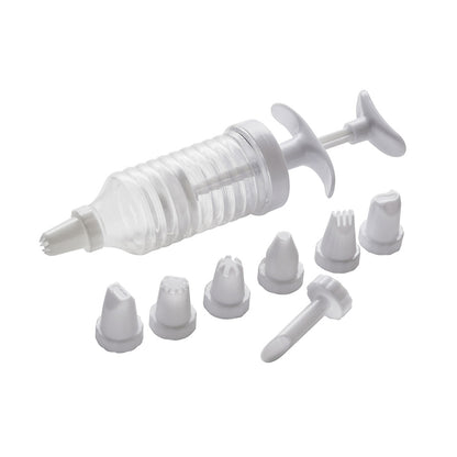 White and Clear PP Cake Decorating Set