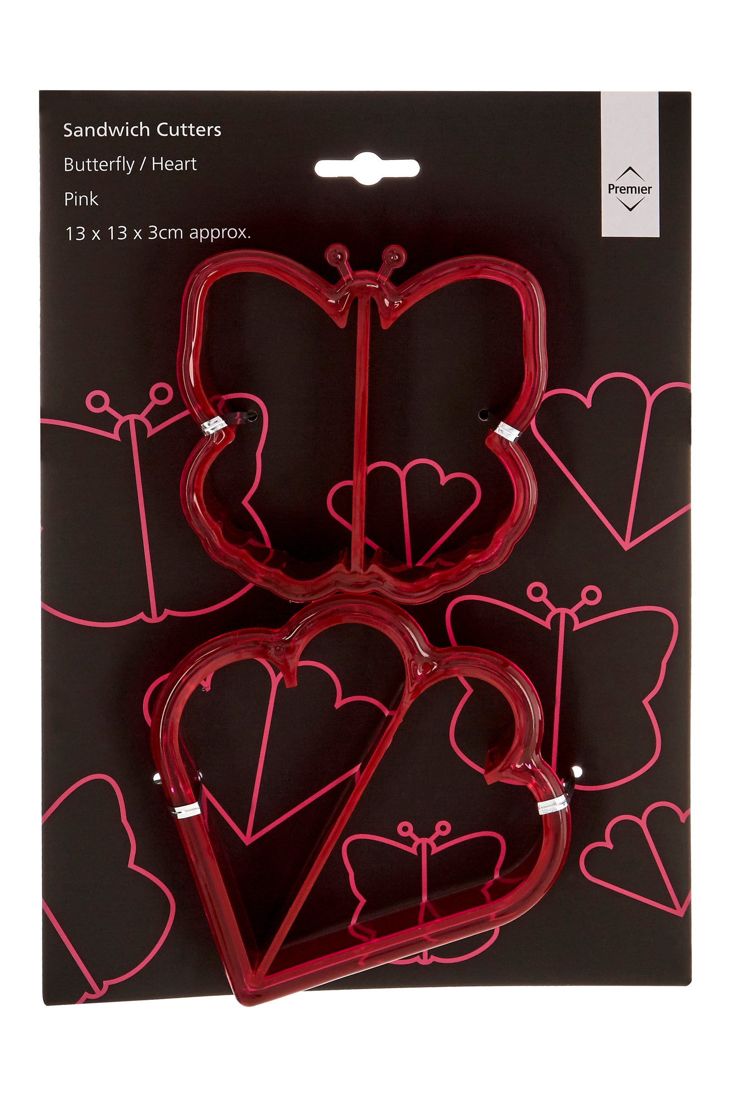 Butterfly and Heart Sandwich Cutters