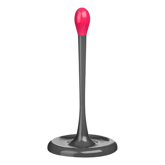 Grey And Hot Pink Kitchen Roll Holder