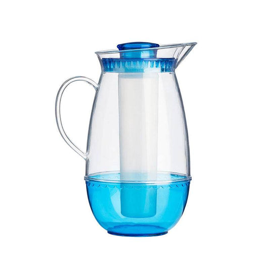 Clear and Blue jug with Ice Chamber - 2.5Ltr - Premier Home