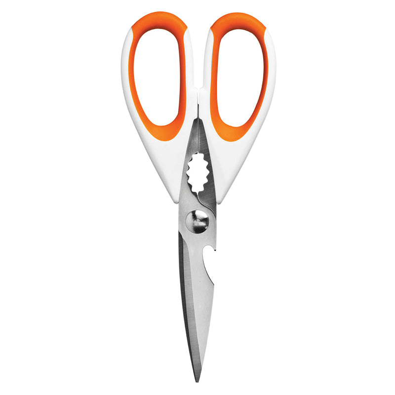 Multi-function scissors for versatile kitchen and household tasks.