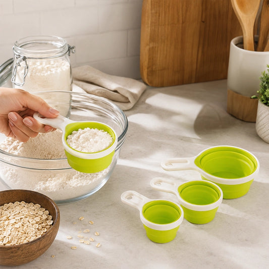 Zing Lime Green Measuring Cups - Set Of 4