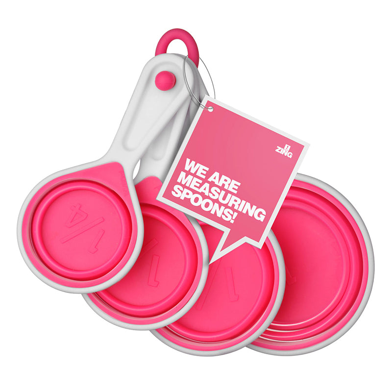 Zing Hot Pink Measuring Cups - Set Of 4