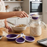 Zing Purple Silicone Measuring Cups