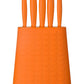 5Pc Orange Knife Block Set