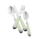 Brasserie cutlery set including knives, forks, and spoons, designed for dining and kitchen essentials.