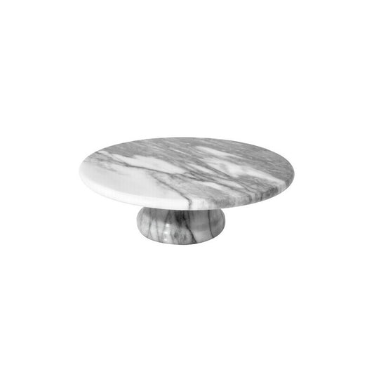 Salerno White Marble Cake Stand