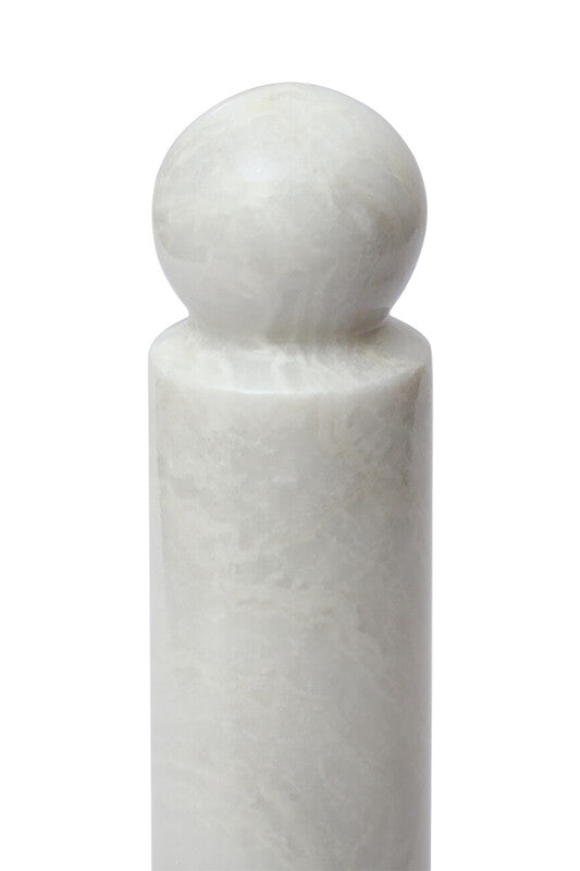 Kindia White Marble Kitchen Roll Holder