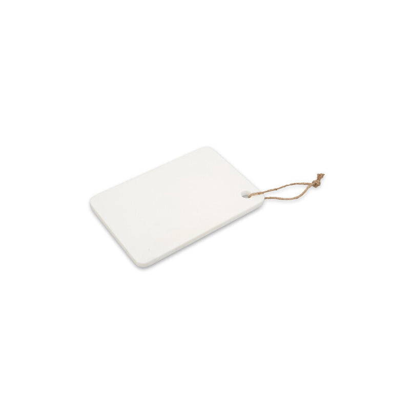 Kindia White Marble Chopping and Serving Board with Hanging Loop