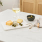 Kindia White Marble Chopping and Serving Board with Hanging Loop