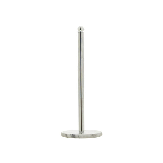 Delphine Chrome Kitchen Roll Holder with Marble base