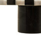 Soma Small Black and White Marble Round Cake Stand