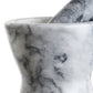 Salerno Grey Marble Curved Mortar And Pestle