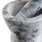 Salerno Grey Marble Curved Mortar And Pestle