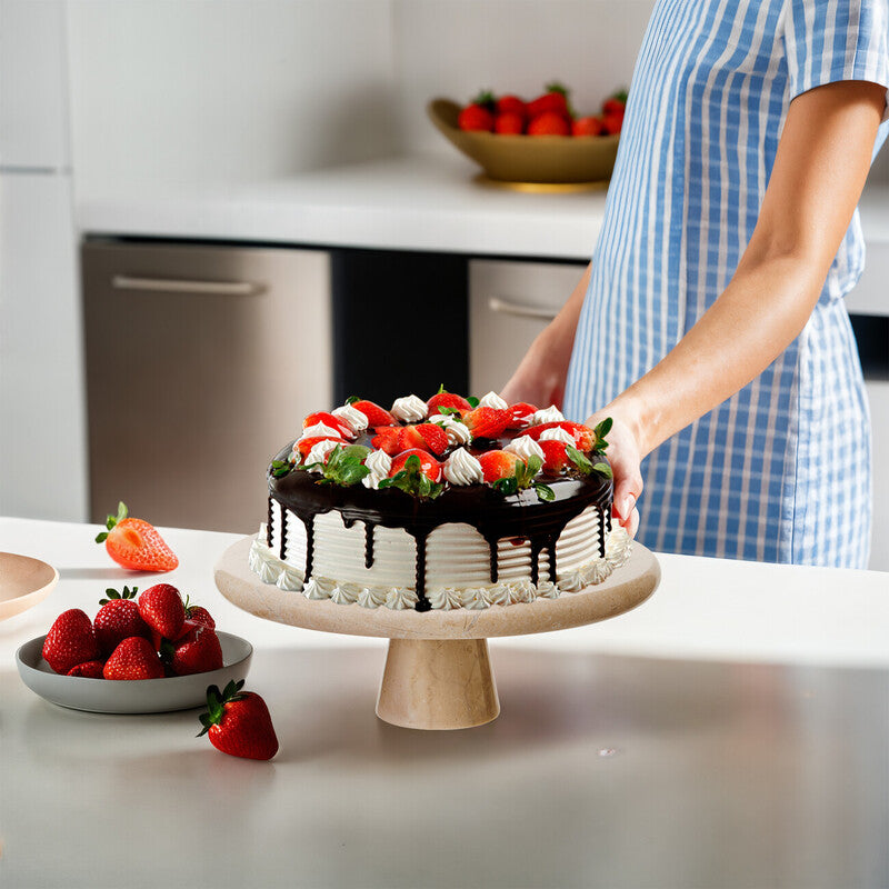 Himaya Champagne Marble Cake Stand