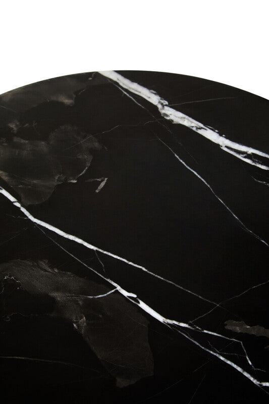 Marmore Black and Gold Marble Cake Stand