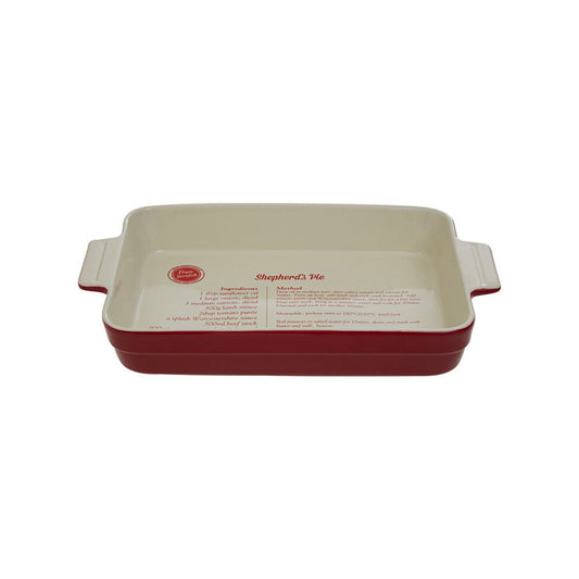Red Stoneware 3300ml Oven Dish