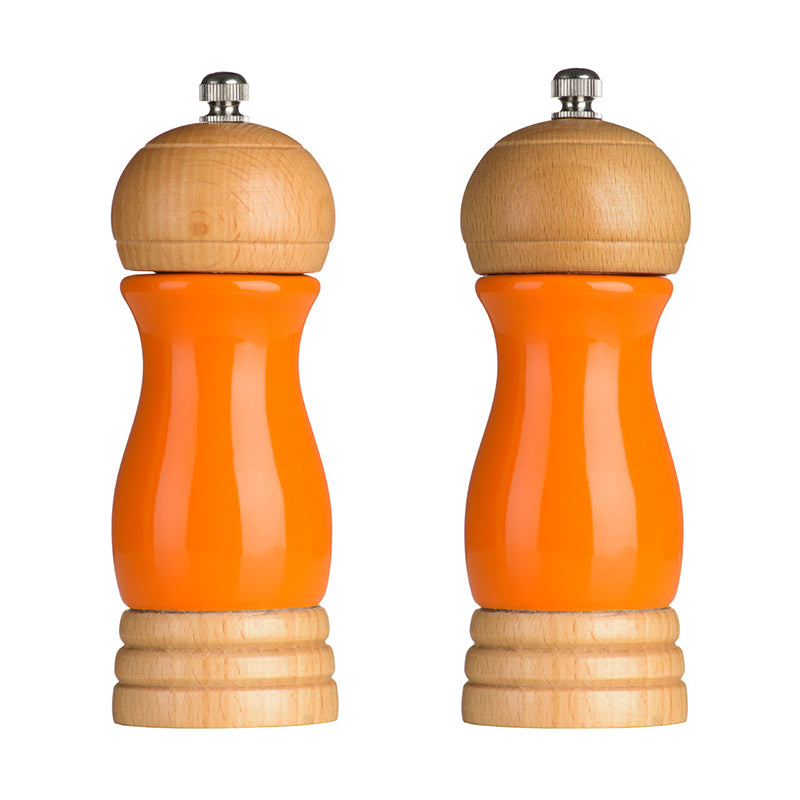 Orange High Gloss Salt and Pepper Mill Set