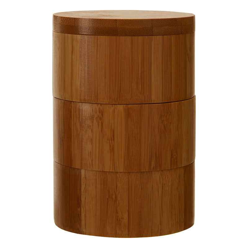 Bamboo Natural Cylindrical Storage Set