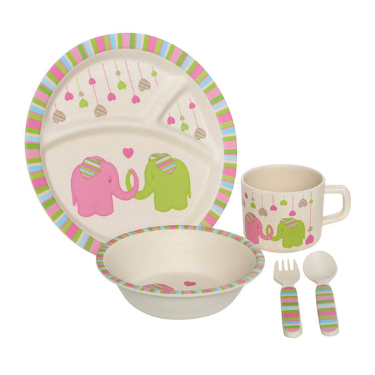 Eden 5pc Kids Elephant Dinner Set