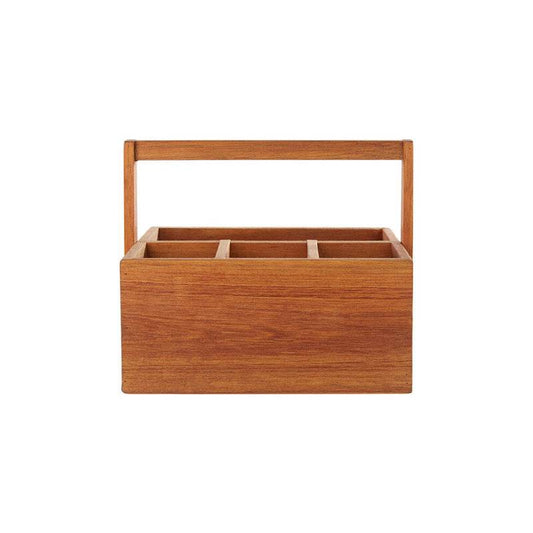 Socorro Acacia Cutlery Caddy - Premier Home
