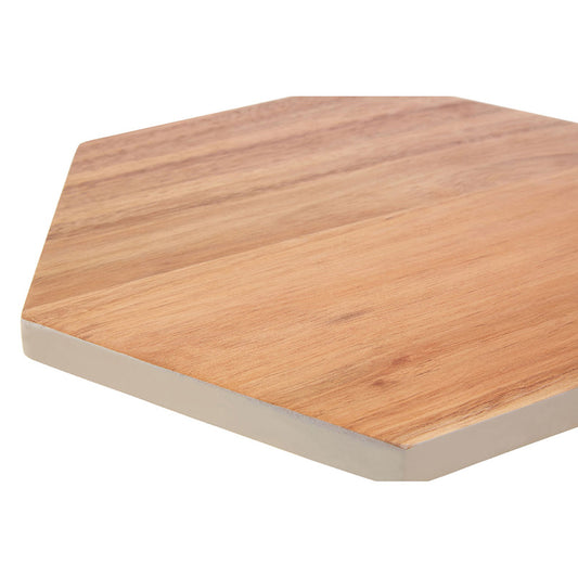 Socorro Hexagonal White Edge Chopping Board