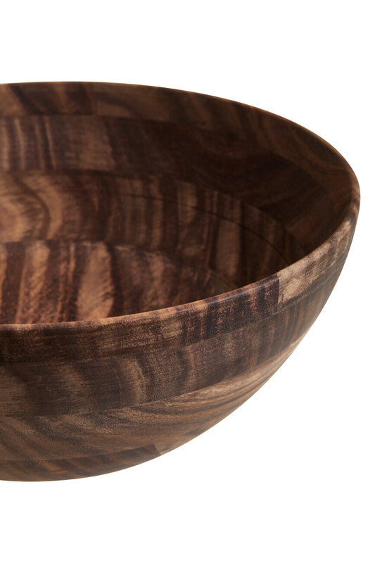Rosi Large Round Sheesham Wood Salad Bowl