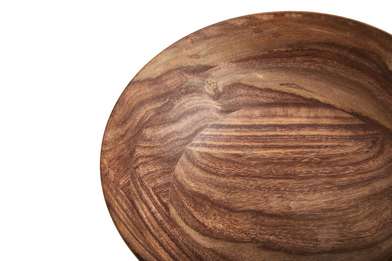 Rosi Small Round Sheesham Wood Salad Bowl