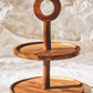 Kora Sheesham Wood Two Tier Cake Stand