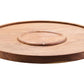 Kora Acacia Wood And White Marble Chip And Dip Platter