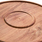 Kora Acacia Wood And Cream Marble Chip And Dip Platter
