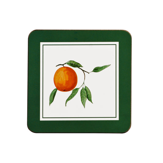 Orange Grove Cork Coasters - Set Of 4