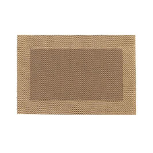 Rectangle Design Beige PVC Placemats