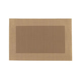 Rectangle Design Beige PVC Placemats - Premier Home