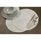 Round Silver Thread Woven Placemat