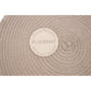 Round Silver Thread Woven Placemat
