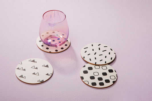 Mimo Set Of 4 Eclectic All Sorts Coasters