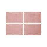 4Pc Frosted Deco Pink Placemats - Premier Home