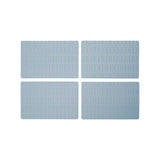 4Pc Frosted Deco Blue Placemats - Premier Home