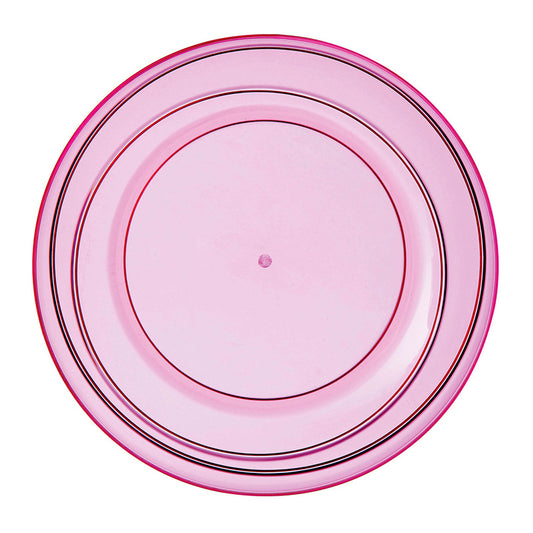 Pink Plastic Summer Plate