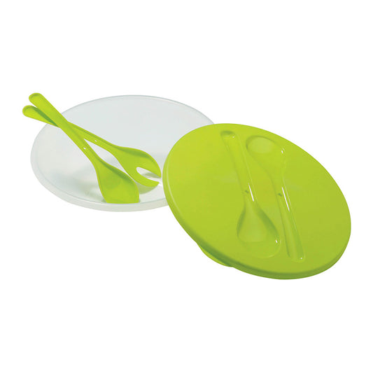 Salad Container With Green Lid