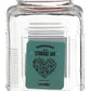 Luca Assorted Square Clear Glass Large Storage Jar