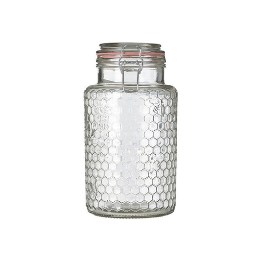 Apiary Pink Seal Large Glass Jar