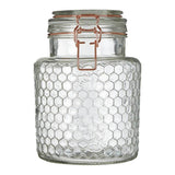 Apiary Rose Gold Wire Small Glass Jar - Premier Home