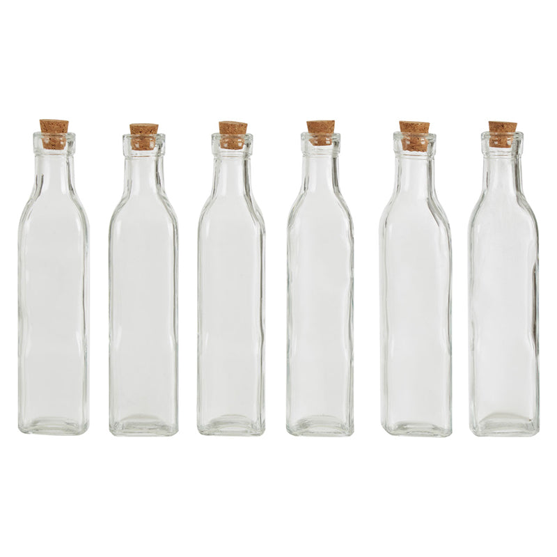 Tromso 6pcs Large Glass Bottles