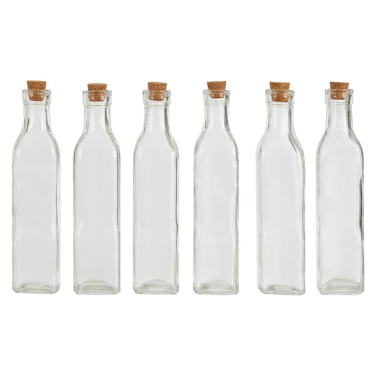 Tromso 6pcs Large Glass Bottles