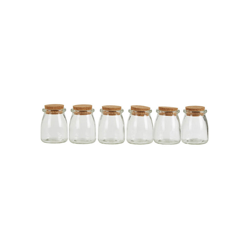 Tromso Set of 6 Round Glass Jars