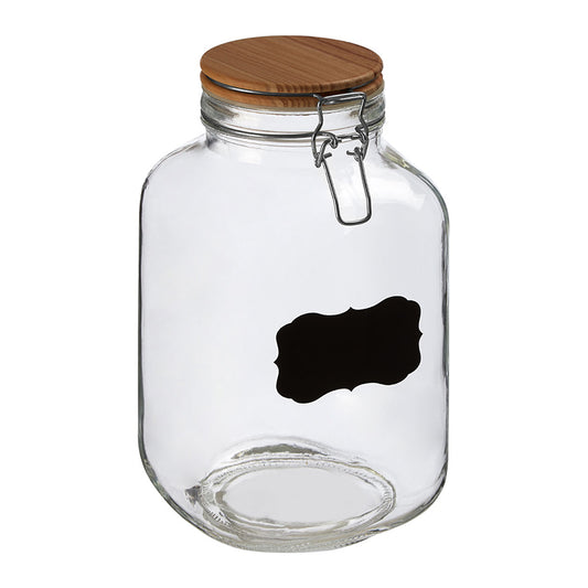 Grocer Large Wooden Lid Storage Jar