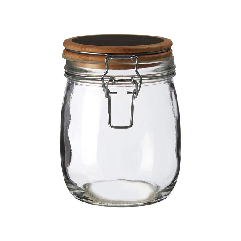Appert Glass Storage Jar with Wooden Lid 750 ml